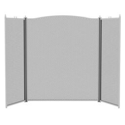 Home Discount Fire Vida Denton 3 Panel Fire Guard Fireplace Shield Protector in Dark Grey - thumbnail 8