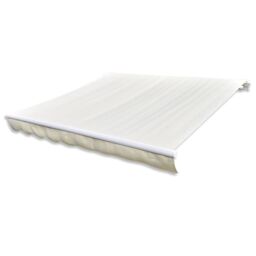 Berkfield Home Awning Top Sunshade Canvas Cream 6 x 3 m in Beige - thumbnail 2