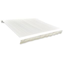 Berkfield Home Awning Top Sunshade Canvas Cream 6 x 3 m in Beige - thumbnail 1
