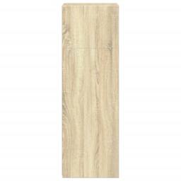 Berkfield Home Highboard Sonoma Oak 45x41x124 cm Engineered Wood in Light Brown - Size: 45 x 41 x 124 cm - thumbnail 5