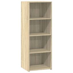 Berkfield Home Highboard Sonoma Oak 45x41x124 cm Engineered Wood in Light Brown - Size: 45 x 41 x 124 cm - thumbnail 3