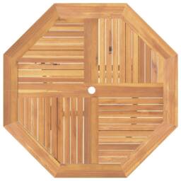 Berkfield Home Folding Garden Table 120x120x75 cm Solid Wood Teak in Brown - Size: 120 x 120 x 75 cm - thumbnail 6