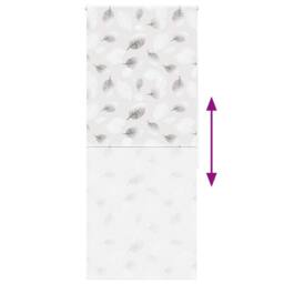 Berkfield Home Shower Roller Blind 110x240 cm Fabric Width 106 cm in Grey - thumbnail 5
