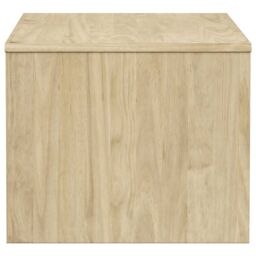 Berkfield Home Coffee Table SAUDA Oak 99x55x45 cm Solid Wood Pine in Brown - Size: 99 x 55 x 45 cm - thumbnail 5