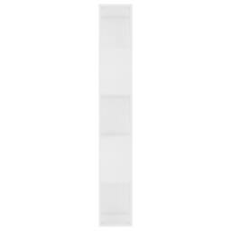Berkfield Home Classic Book Cabinet/Room Divider White 45x24x159 cm Engineered Wood - Size: 45 x 24 x 159 cm - thumbnail 6