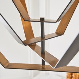 Netlighting 'MACERATA' Stylish Dimmable Indoor Modern 4 Light Ceiling Pendant in Brown - thumbnail 5