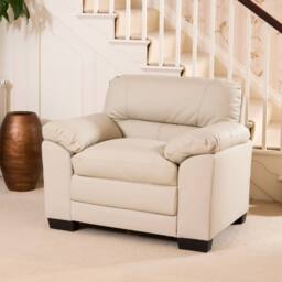 Artemis Home Genoa Armchair Cream - Size: 1 Seater