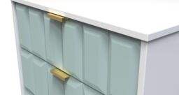 Ready Assembled 2 U Metro 3 Drawer Chest (Ready Assembled) in Duck Egg Blue - thumbnail 4