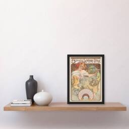 "Artery8 Biscuits Lefevre Utile Vintage French Ad Framed Wall Art Print Mucha - Size: W12"" x H16""" - thumbnail 4