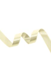 Neel Blue Double Sided Satin Polyester Ribbon Roll, 10mm x 10 Metres in Cream - thumbnail 4