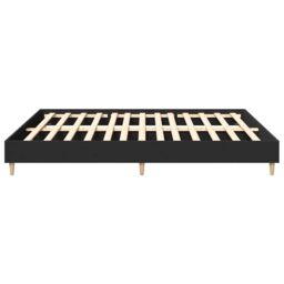 Berkfield Home Bed Frame without Mattress Black 180x200cm Engineered Wood - Size: Super King - thumbnail 6