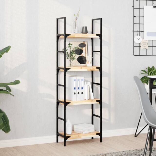 Berkfield Home Floating Shelf 40x20x4 cm Untreated Solid Wood Acacia in Brown - Size: 40 x 20 x 4 cm - image 1