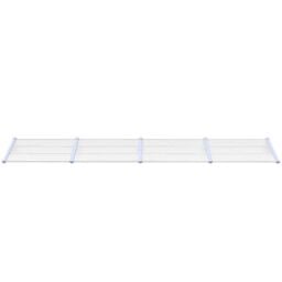 Berkfield Home Door Canopy Grey & Transparent 396x90 cm Polycarbonate in Clear - thumbnail 3