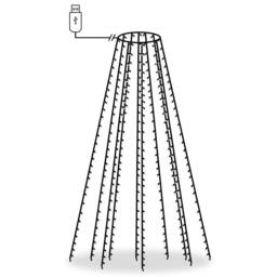 Berkfield Home Christmas Tree Net Lights with 300 LEDs Cold White 300 cm