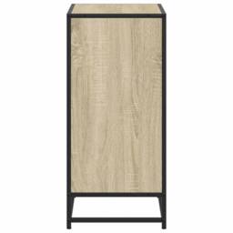 Berkfield Home Modern Book Cabinet Sonoma Oak 60x35x76 cm Engineered Wood in Light Brown - Size: 60 x 35 x 76 cm - thumbnail 5