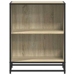 Berkfield Home Modern Book Cabinet Sonoma Oak 60x35x76 cm Engineered Wood in Light Brown - Size: 60 x 35 x 76 cm - thumbnail 4