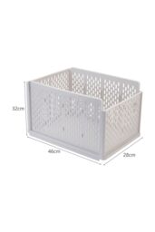 Living and Home Stackable Clothes Storage Basket Wardrobe Drawer Box Organizer in Grey - thumbnail 2