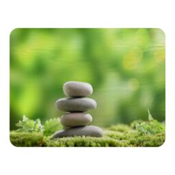 Benjamin Tate Design Rock Garden Stones Designer Blanket in Natural - Size: 120 cm x 150 cm - thumbnail 1