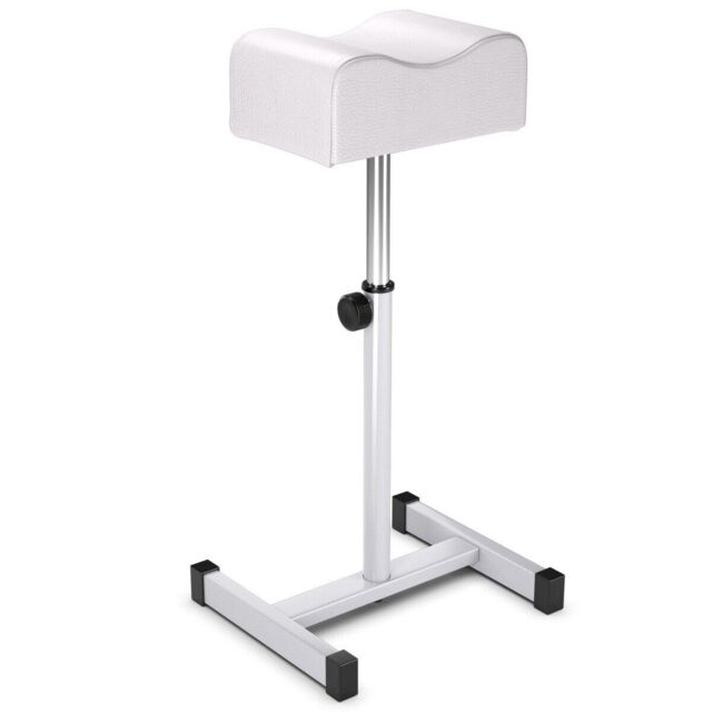 Costway Pedicure Manicure Footrest Adjustable Seat Height Nail Foot Stand with Soft Cushion in White - image 1