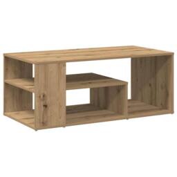 Berkfield Home Coffee Table Artisan Oak 100x50x40 cm Engineered Wood in Brown - Size: 100 x 50 x 40 cm - thumbnail 1
