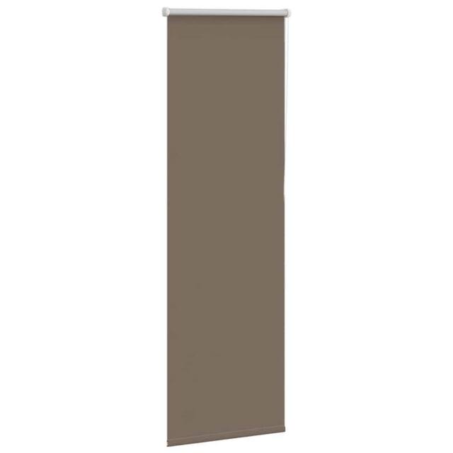 Berkfield Home Roller Blind Blackout Coffee 45x175 cm Fabric Width 40.7 cm Polyester in Brown - image 1