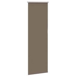 Berkfield Home Roller Blind Blackout Coffee 45x175 cm Fabric Width 40.7 cm Polyester in Brown - thumbnail 1
