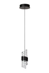 Lucide 'KLIGANDE' Non Dimmable Adjustable Indoor Stylish LED Pendant Light in Black - thumbnail 2