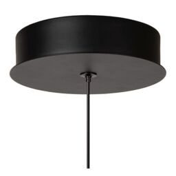 Lucide 'KLIGANDE' Non Dimmable Adjustable Indoor Stylish LED Pendant Light in Black - thumbnail 5