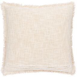 Paoletti Durelle 100% Cotton Paisley Fringed Cushion in Pale Pink - Size: 50 cm x 50 cm - thumbnail 2