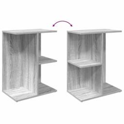 Berkfield Home Elegant Bedside Table Grey Sonoma 46.5x29x61 cm Engineered Wood - thumbnail 7