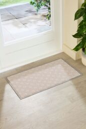 Artsy Mats Mocha Dots Indoor Outdoor Doormat (70 x 40cm) in Beige - Size: 40 cm x 70 cm - thumbnail 1