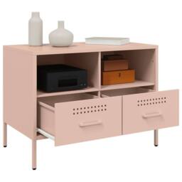 Berkfield Home TV Cabinets 2 pcs Pink 68x39x50.5 cm Steel - thumbnail 5