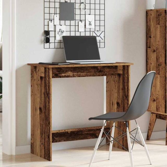 Berkfield Home Decorative Desk Old Wood 80x40x75 cm Engineered Wood in Brown - Size: 80 x 40 x 75 cm - image 1