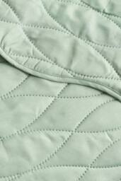 Catherine Lansfield 'Scallop Waves' Quilted Bedspread in Green - thumbnail 2