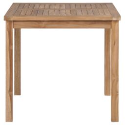 Berkfield Home Garden Table 80x80x77 cm Solid Teak Wood in Brown - Size: 80 x 80 x 77 cm - thumbnail 2