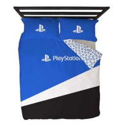 Playstation Banner Reversible Duvet Set in Blue - Size: Single - thumbnail 2