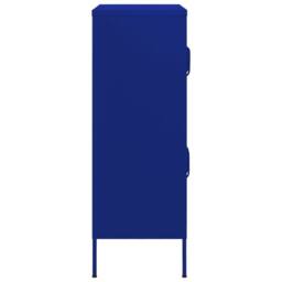Berkfield Home Storage Cabinet Navy Blue 80x35x101.5 cm Steel in Royal - thumbnail 4