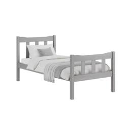 Wyld Haus Grey Washed Pine 3ft Single Bed - Panelled Headboard & Footboard - thumbnail 4