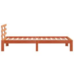 Berkfield Home Beautiful Bed Frame with Headboard Wax Brown 75x190 cm Small Sing - Size: Small Single - thumbnail 5