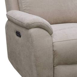 Aspire Richmond 3 Seater Power Recliner Sofa, Chenille Natural - thumbnail 7
