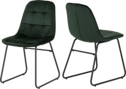 Seconique Avery Extending Dining Set with Lukas Chairs in Green - thumbnail 8