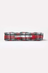 Homescapes Cotton Macduff Tartan Floor Cushion in Red - Size: 50 cm x 50 cm - thumbnail 5
