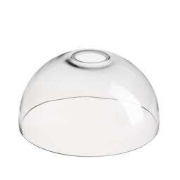 Industville Chelsea Clear Glass Dome Pendant - 8 Inch in Grey - Size: 8 inches - thumbnail 2