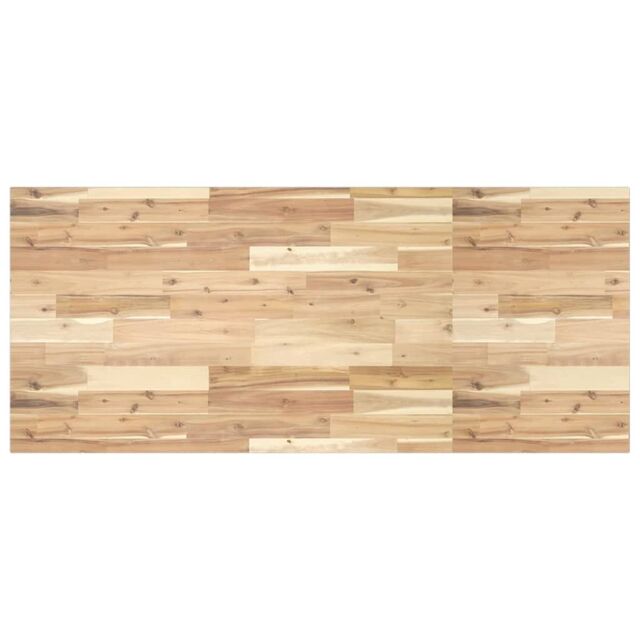 Berkfield Home Desk Top Untreated 140x60x2 cm Solid Wood Acacia in Brown - Size: 140 x 60 x 2 cm - image 1