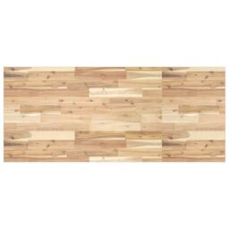 Berkfield Home Desk Top Untreated 140x60x2 cm Solid Wood Acacia in Brown - Size: 140 x 60 x 2 cm - thumbnail 1