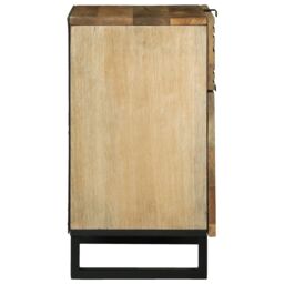 Berkfield Home Bedside Cabinet 50x33x60 cm Solid Wood Mango in Brown - Size: 50 x 33 x 60 cm - thumbnail 4