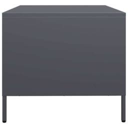 Berkfield Home Sturdy Coffee Table Anthracite 101.5x50x43.5 cm Cold-rolled Steel in Dark Grey - thumbnail 6