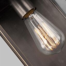 Netlighting Glenview Outdoor 1 Light Wall Lantern Antique Bronze IP44 E27 in Brown - thumbnail 3