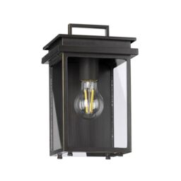 Netlighting Glenview Outdoor 1 Light Wall Lantern Antique Bronze IP44 E27 in Brown - thumbnail 2