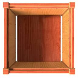 Berkfield Home Beautiful Garden Planter Wax Brown 50x50x50 cm Solid Wood Pine - Size: 50 x 50 x 50 cm - thumbnail 8